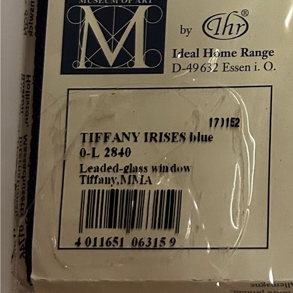 New 20 Paper Napkins Tiffany Museum MOMA 6 1/2” x 6 1/2” made in Germany - Picture 8 of 16